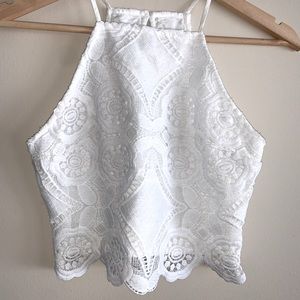 Lace/crochet crop top